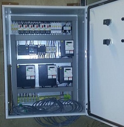 Шкафы и пульты управления для электро-автоматики