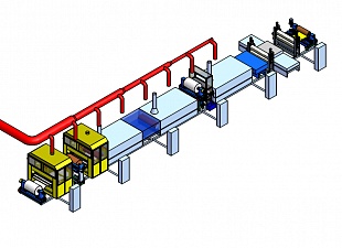 РусИС Композитная Модульная Линия 1. Пропиточная машина.